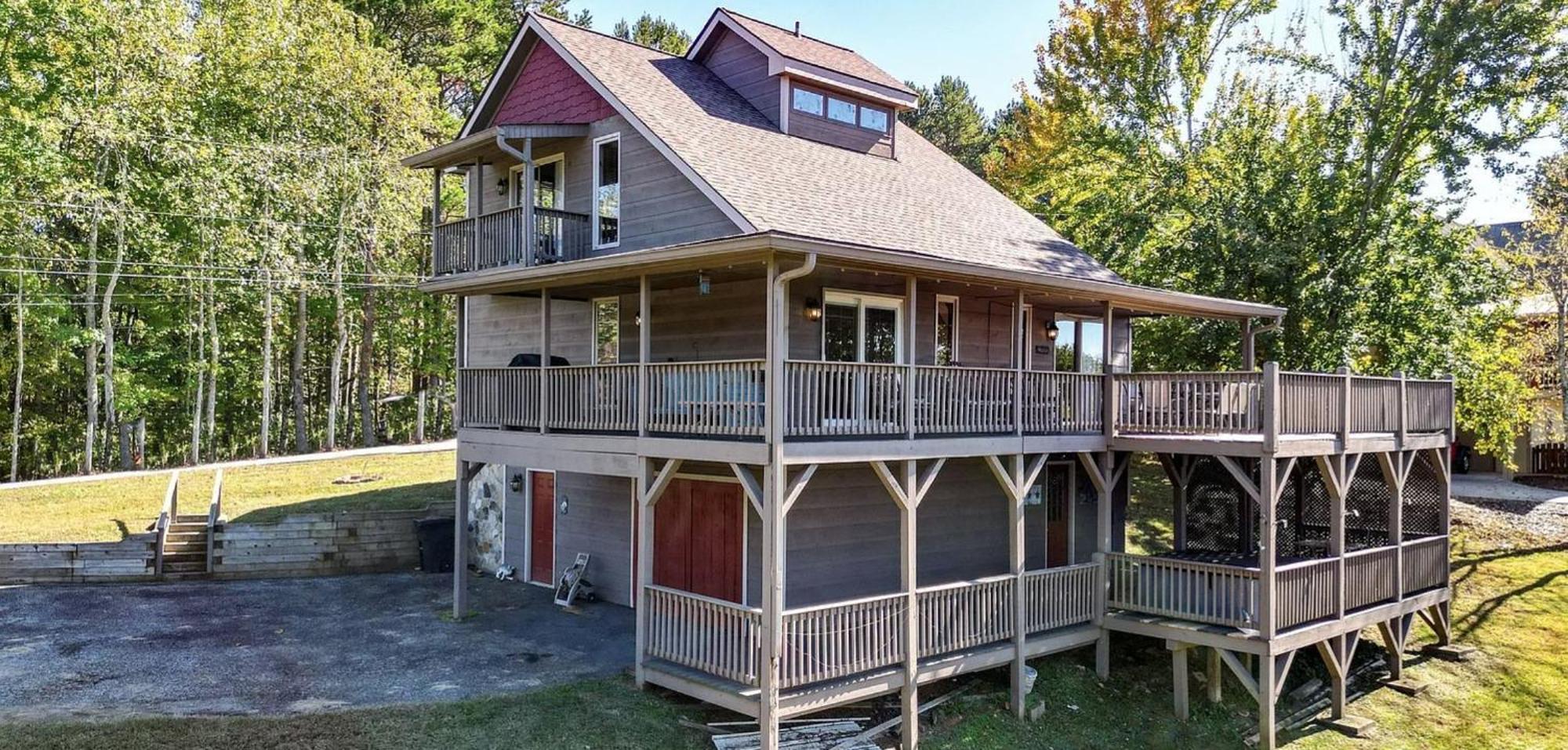 Birds Eye Cabin - Sunset & Starry Retreat Pet Friendly W Private Hottub, Fire Pit And Game Room Эллиджей Экстерьер фото
